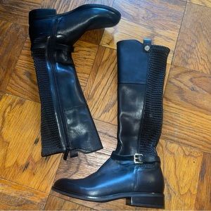 Cole Haan Clover Leather Stretch Tall Riding Boots